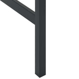 5 Piece Garden Bar Set Black Powder-coated Steel 3283751