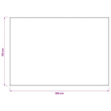 Table Cloth 5 pcs Rectangular Wine Red 110 x 180 cm Polyester 42040204