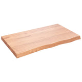 Bathroom Countertop Light Brown 100x60xcm Treated Solid Wood 3156136