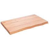 Bathroom Countertop Light Brown 100x60xcm Treated Solid Wood 3156136