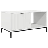 Coffee Table with Drawer White 90 x 49 x 46 cm Engineered Wood 883444