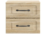 Wall-Mounted Bedside Cabinet 2 pcs Sonoma Oak 34.5 x 33 x 40 cm 899320