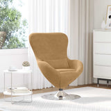 Egg Chair Brown 63 x 73 x 90 cm Velvet 42002732