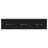 Wall Cabinet Black Oak 88x26x18,5 cm Engineered Wood 861994