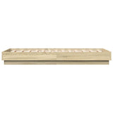 Bed Frame without Mattress Sonoma Oak 90x190 cm Single Engineered Wood 839632