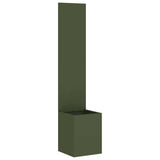 Garden Privacy Screen Olive green 32 x 150 cm Cold-rolled steel 876374