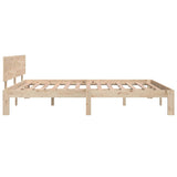 Bed Frame without Mattress Solid Wood Pine 160x200cm 810505