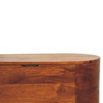 Chestnut Rounded Lid up Blanket Box IN3540