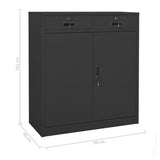 Office Cabinet Anthracite Steel Medium Locks Office Cabinet 336412
