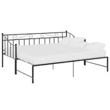 Sofa Bed Frame Black Powder-coated metal Single 324776