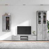 TV Cabinet Set FLORIN 3 pcs Grey Sonoma Engineered Wood 3397970