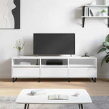 TV Cabinet White 150x30x44.5 cm Engineered Wood 831300