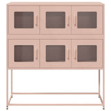 Sideboard Pink 100.5x39x107 cm Cold-rolled Steel 853423