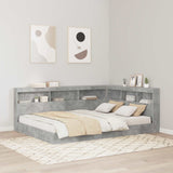 Storage Headboard Concrete Grey 140 cm Engineered Wood 3335488