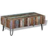 243455 Coffee Table Solid Reclaimed Wood 100x50x38 cm