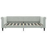 Daybed with Mattress Blue Light Grey 90x190 cm Velvet 3197859