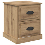 Bedside Cabinet with Drawer 2 pcs Artisan Oak 39 x 39 x 47.5 cm 881331