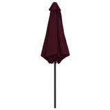 Garden Parasol with Aluminium Pole 270x246 cm Bordeaux Red 47348