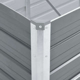 Garden Raised Bed Galvanised Steel 240x80x45 cm Grey 44842