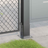 Post Bases Square 12 pcs Anthracite 81x81 mm Powder-coated Steel 42000027