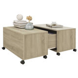 Coffee Table Sonoma Oak 75x75x38 cm Engineered Wood 806870