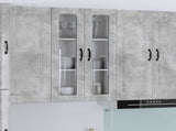 Wall Glass Cabinet LUCCA Concrete Grey 60 x 31 x 100 cm 885178