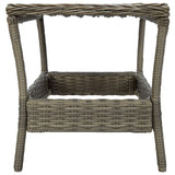 ZNTS Garden Table Brown 45x45x46.5 cm Poly Rattan 313308