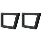 Basin Shelf Wall Mounted Steel and Solid Wood Acacia 3302795