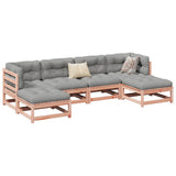 6 Piece Garden Sofa Set Solid Wood Douglas Fir 3299565