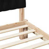 Bed Frame with Upholstered Headboard Brown 150 x 200 cm 3394395