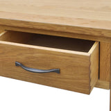 Dressing Table with Stool Solid Oak Wood 242742