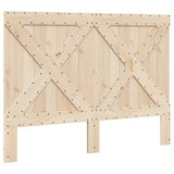Bed Frame Grey Solid pine wood Double Durable Bed Frame 3281583