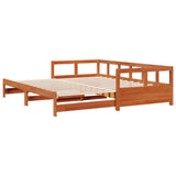 Daybed without Mattress Wax Brown 90x200 cm Solid Wood Pine 854954
