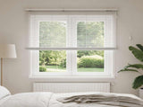 Venetian Blind White 135 x 160 cm 35 mm Solid Paulownia Wood 42015423