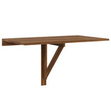 Folding Wall Table Brown Oak 100x60x56 cm Engineered Wood 342652