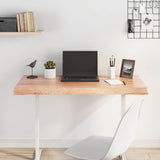 Table Top Light Brown 100x50xcm Treated Solid Wood Live Edge 363952