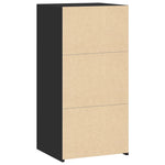 ZNTS Sideboard Black 45x41x93 cm Engineered Wood 846356
