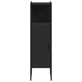 Bathroom Cabinet Black 33x33x120.5 cm Engineered Wood 842466
