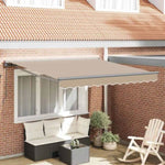 Retractable Awning Manual Beige 300x250 cm Fabric 3330067