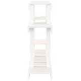 Plant Stand White 104.5x25x77.5 cm Solid Wood Pine 822098