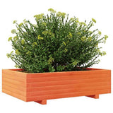 Garden Planter Wax Brown 90x60x26.5 cm Solid Wood Pine 847345