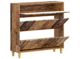 Shoe Cabinet DELFT 78 x 24 x 103 cm Engineered Wood Old Wood 897103