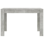 ZNTS Dining Table Concrete Grey 120x60x76 cm Engineered Wood 800436