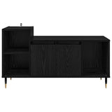 TV Cabinet Black Oak 100 x 35 x 55 cm Engineered Wood 882719