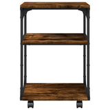 Printer Stand 3-Tier Smoked Oak 43x48x64 cm Engineered Wood 842278