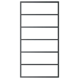 Sliding Door with Hardware Set ESG Glass&Aluminium 102x205 cm 3081954