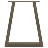 Coffee Table Legs V-Shape 2 pcs Natural Steel 28x cm Steel 4012543