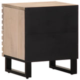 Bedside Cabinets 2 pcs 40x34x46 cm Solid Wood Bleached Mango 377433