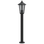 ZNTS Outdoor Floor Lamps 3pcs Black 80 cm Stainless Steel 4006386