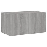 ZNTS 4 Piece TV Wall Units with LED Grey Sonoma Engineered Wood 3216823